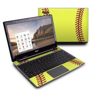 Softball Design Protective Decal Skin Sticker (High Gloss Coating) for Acer C7 C710 2847 Chromebook Computers & Accessories