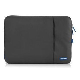 Incase Protective Sleeve Deluxe for Macbook 15" with Retina Display   Dark Gray with Blue Zippers: Computers & Accessories