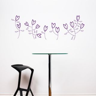 ADZif Spot Korall Flowers Wall Decal S2505 Color: Purple