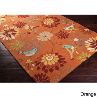 Hand hooked Lucy Transitional Floral Indoor/ Outdoor Area Rug (3 X 5)