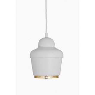 Artek 1 Light Pendant Lamp 4000 Shade Color: White Painted Aluminium