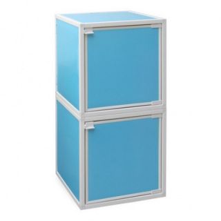 Way Basics 2 Cube Modular Storage Box WB BOX2 Color: Blue