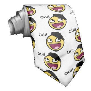 Awesome smiley in France OUI!   Meme Neckties