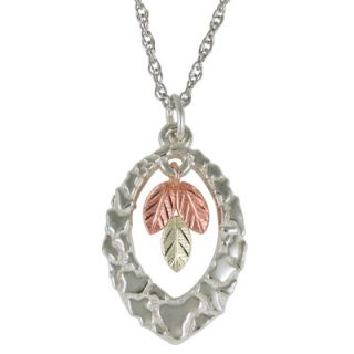 teardrop with leaf pendant in sterling silver orig $ 79 00 now $ 67 15