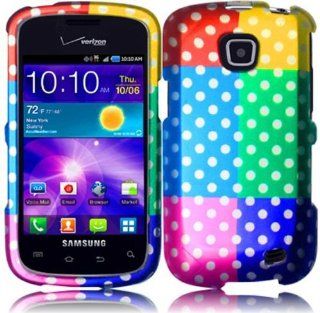 For Samsung Galaxy Proclaim S720C Illusion i110 Hard Design Cover Case Colorful Polka Dots Accessory: Cell Phones & Accessories