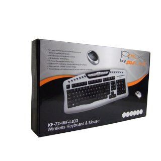 Pixxo Wireless Keyboard and Mouse with USB charger  Black/Gray (KF720UU): Electronics