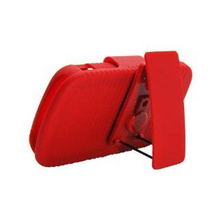 Red Heavy Duty Hard Holster Clip Cover Case for Samsung Admire Vitality SCH R720: Cell Phones & Accessories
