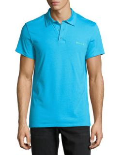 Stretch Jersey Polo Shirt, Blue