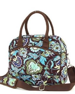Belvah Cotton Quilted Paisley Flower Laptop Shoulder Bag Case Clothing
