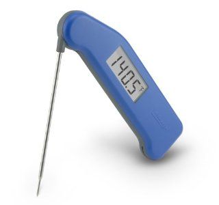 Splash Proof Super Fast Thermapen (Blue) Instant Read Thermometer, Perfect for Barbecue, Home and Professional Cooking: Kitchen & Dining