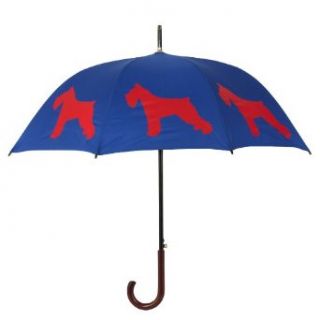 Schnauzer Dog Silhouette Walking Stick Rain Umbrella : San Francisco Umbrella Company : Pet Supplies