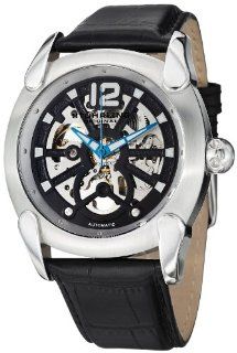 Stuhrling Original Men's 725.01 Gen X Axial Automatic Skeleton Stainless Steel Black Dial Watch Watches