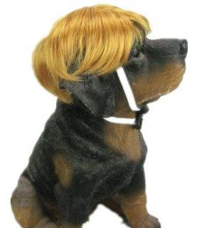 Tanya Amazing Gentleman Style Pet Wig Dog Wig 1pc Golden Brown Color : Pet Costumes : Pet Supplies