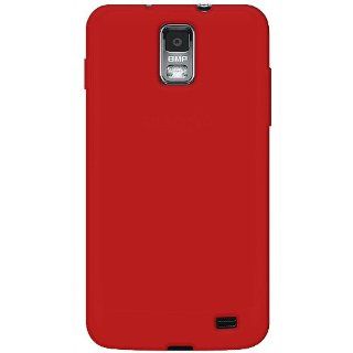 Amzer Silicone Skin Jelly Cover Case for Samsung Galaxy S II Skyrocket SGH I727   Retail Packaging   Red: Cell Phones & Accessories
