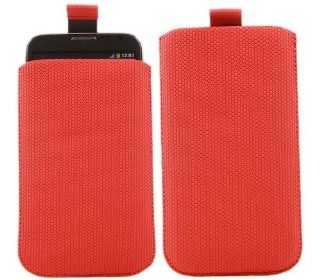 iTALKonline RED HEX PATTERN Quality Slip Pouch Protective Case Cover with Pull Tab for Samsung i9300 Galaxy S3 III: Cell Phones & Accessories