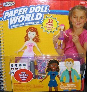 Roseart Paper Doll World a Frenzie of Fashion Fun!: Toys & Games