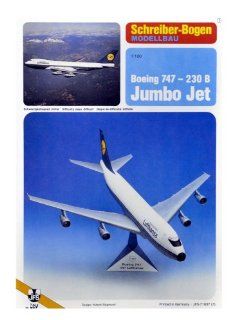 Schreiber Bogen Boeing 747 "Jumbo Jet" Card Model: Toys & Games