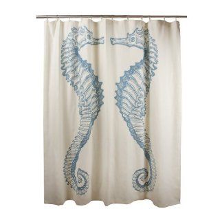 Shower Curtains Fabric Shower Curtains Thomas Paul Bathroom Decor Nautical Beach Seahorse  
