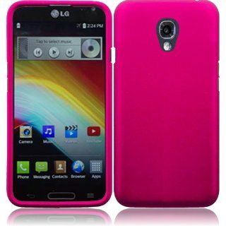 HRWIRELESS(TM) For LG Volt LS740 F90 Cover Case + LCD Screen Protector (Hard Hot Pink): Cell Phones & Accessories
