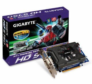 Gigabyte Radeon HD5750 1 GB DDR5 128B 740MHz 2DVI/HDMI/VGA PCI Express 2.1 Video Card   Retail GV R575OC 1GI: Electronics
