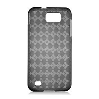 Black Clear Clear Hexagon Flex Cover Case for Samsung Galaxy S2 HD LTE SGH i757: Cell Phones & Accessories