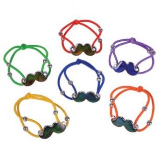 Moustache Mood Bracelet Party Accessory: Toys & Games