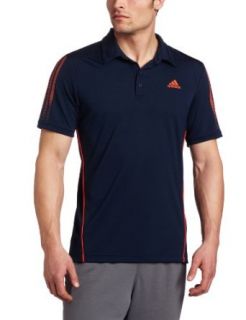 adidas Men's Response Traditional Polo Short Sleeve Top, High Energy/Black, Small : Athletic Shirts : Clothing