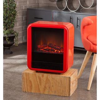 Holly   Martin Fasser Red orange Blue Electric Fireplace
