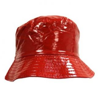 Luxury Divas Red Crushable Bucket Style Lightweight Rain Hat at  Womens Clothing store: