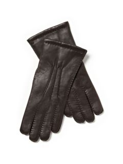 Cashmere Lined Short Leather Gloves by Maison Fabre