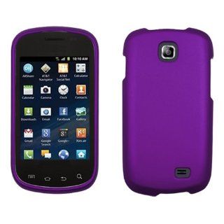iFase Brand Samsung Galaxy Appeal I827 Cell Phone Rubber Purple Protective Case Faceplate Cover: Cell Phones & Accessories