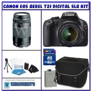Canon Rebel T2i 18.0 MP Digital SLR w/ Canon 18 55mm IS Lens + Shooter Package K# 4 : Camera & Photo