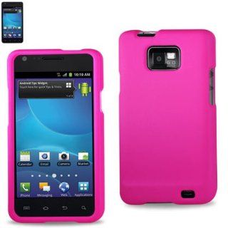 Reiko RPC10 SAMI777HPK Slim and Durable Rubberized Protective Case for Samsung Galaxy S2 i777   Retail Packaging   Hot Pink: Cell Phones & Accessories