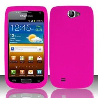 Hot Pink PREMIUM RUBBER SOFT GEL Phone Cover Sleeve Silicone SKIN Protector Case for T MOBILE SAMSUNG T679 EXHIBIT 2 II 4G / ANCORA: Everything Else