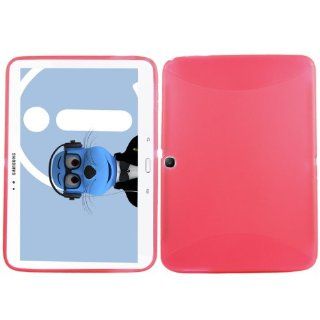 iTALKonline Samsung Galaxy Tab 3 10.1 P5200 Slim Grip S Line TPU Gel Case Soft Skin Cover   Pink: Computers & Accessories