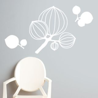 ADZif Spot Murmansk Flowers Wall Decal S3330R Color: White