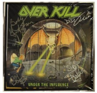 Signed Overkill Autographed Over Kill Lp Record Album Flat Framed: Entertainment Collectibles