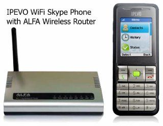 IPEVO S0 20 Wi Fi Phone for Skype + Alfa 400mW Wi Fi Router 2.4 GHz (802.11b/g): Computers & Accessories