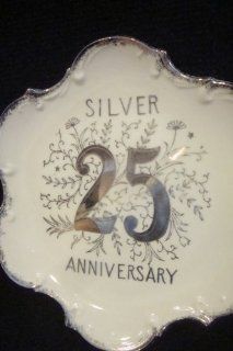 Norcrest China 25th Anniversary Silver Anniversary Plate p 806 : Commemorative Plates : Everything Else