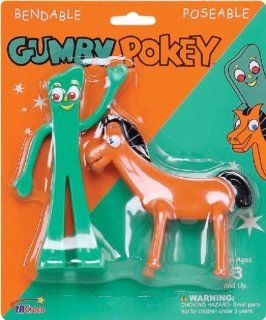 NJ Croce Gumby and Pokey Bendable Figure Set: Toys & Games