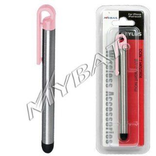 Samsung Instinct M800, Apple iPhone, 3G, iPod Touch iTouch UNIVERSAL Touch Screen Stylus Pen CLIP (Metal Body, Pink Clip): Cell Phones & Accessories