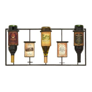 Wine Label Themed Wine Rack With 5 Slots