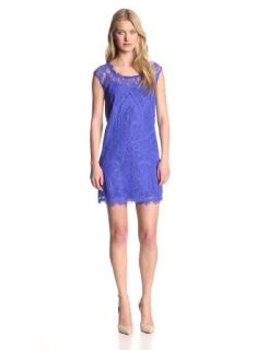 Nicole Miller Women's Abby Placement Lace Dress at  Womens Clothing store