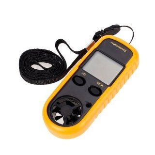 GM816 LCD Digital Wind Speed Scale Gauge Meter Anemometer Thermometer   3V CR2032 battery INCLUDED   Ideal Tool for Windsurfing, Sailing, Fishing, Kite Flying and Mountaineering : Patio, Lawn & Garden