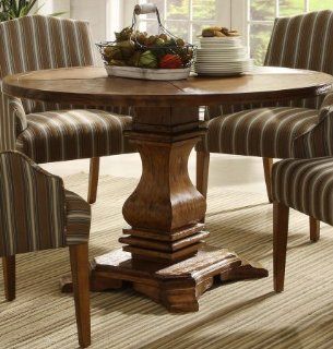 Homelegance Euro Casual Round Pedestal Dining Table In Rustic Weathered Kitchen Kitchen & Dining