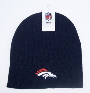 Denver Broncos Knit Beanie Hat Cap NFL Authentic OSFA : Sports Fan Beanies : Sports & Outdoors