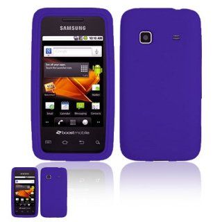 Samsung Galaxy Prevail M820 Purple Silicone Case Cell Phones & Accessories