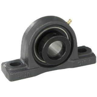 Hub City PB220DRWX1 3/8 Pillow Block Mounted Bearing, Normal Duty, Low Shaft Height, Relube, Eccentric Locking Collar, Wide Inner Race, Ductile Housing, 1 3/8" Bore, 2.22" Length Through Bore, 1.812" Base To Height: Industrial & Scientif