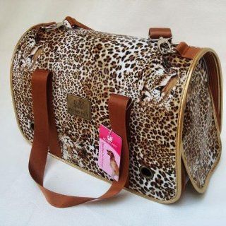 Exotic Leopard Printed Dog Carrying Bag Travel Bag for Pets Fashion Size Small : Soft Sided Pet Carriers : Pet Supplies
