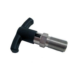 GN 817.4 Series Stainless Steel Indexing Plunger with T Handle, Type C with Rest Position, without Lock Nut, M12 x 1.5mm Thread Size, 22mm Thread Length, 19 Newton Spring Load End: Metalworking Workholding: Industrial & Scientific
